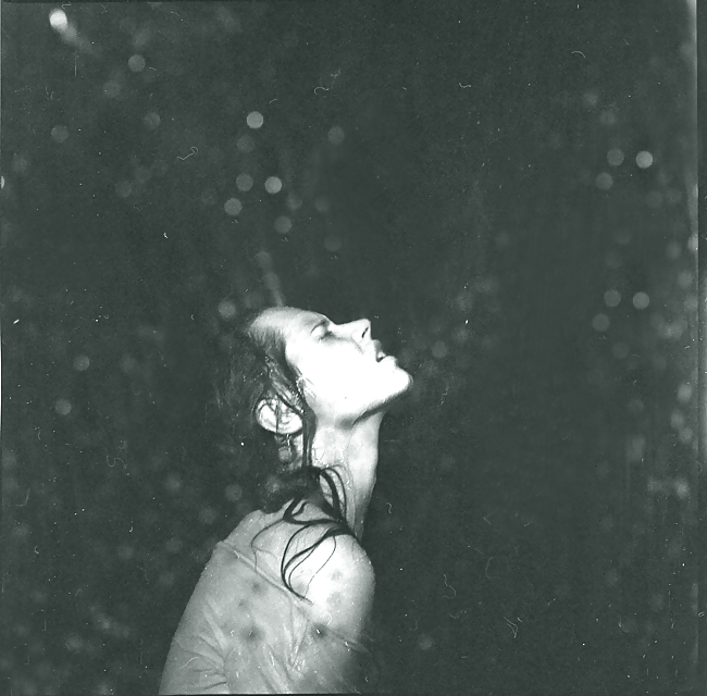 Under the rain ...