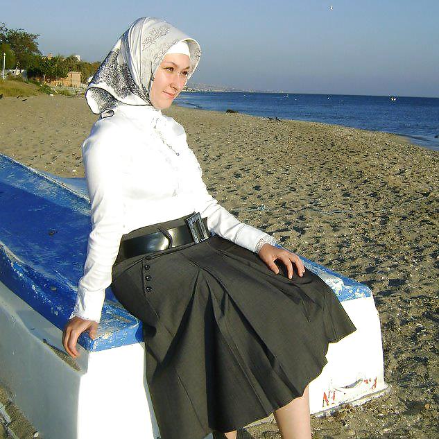 Turkish arab hijab turbanli asian kapali #21345715