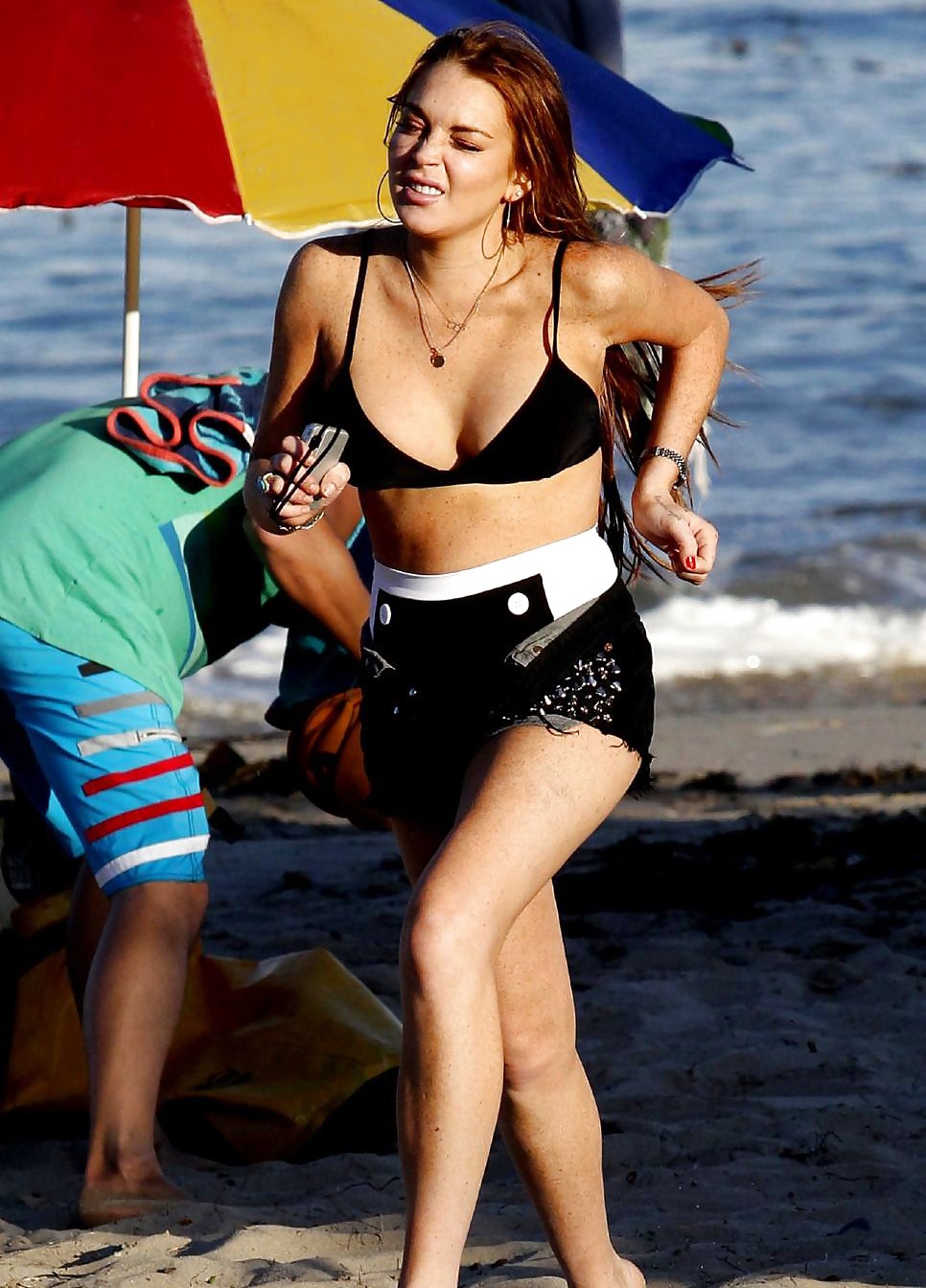 Lindsay Lohan ... Shaking Boobs In Bikini #11288724