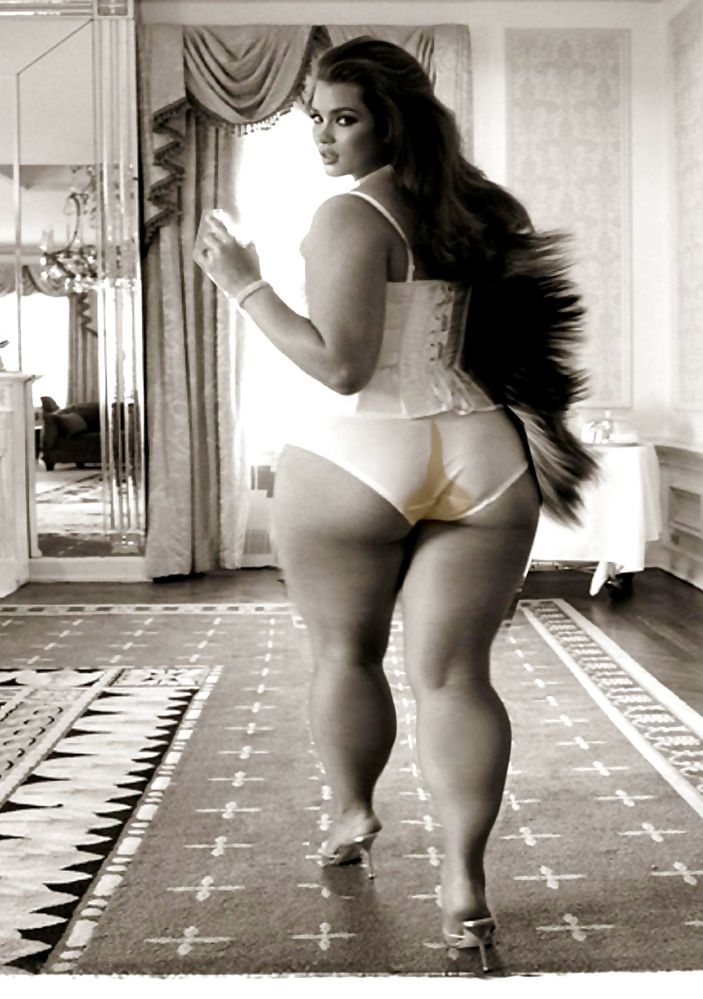 BBW asses in Photoshop. #7835201