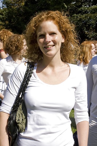 Redhead braless #17437512