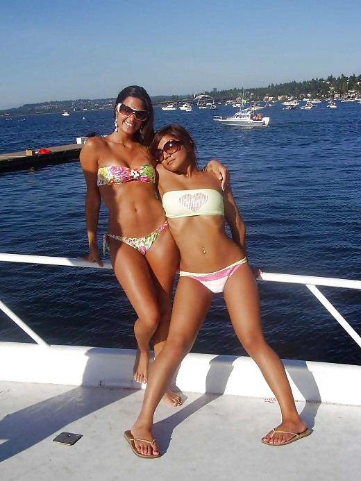 Spoiled amateur whores on a boat. #9939069