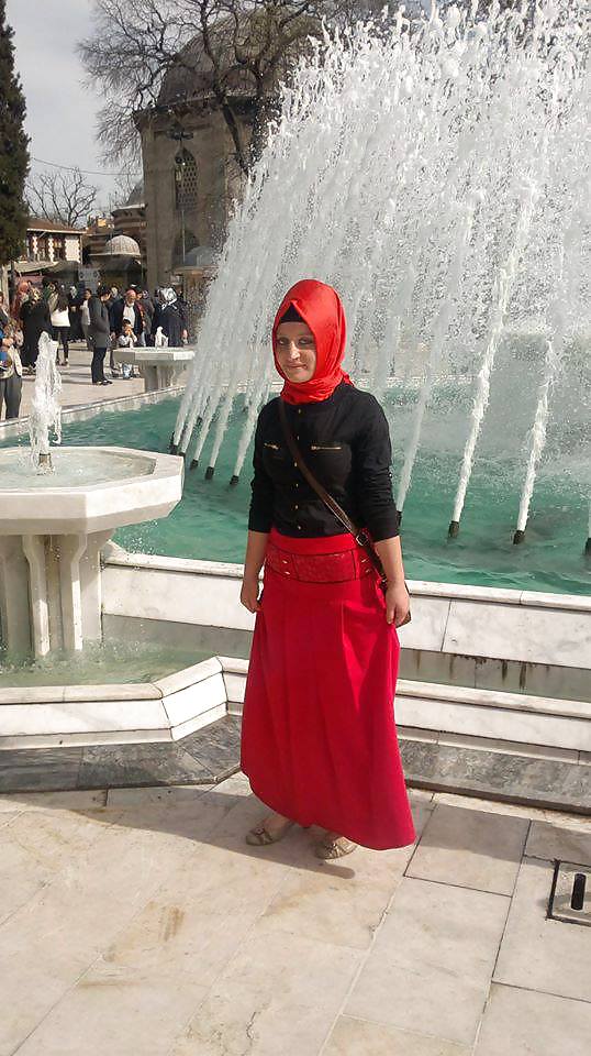 Arab Musulman Turc Hijab Turban-porter #18609682