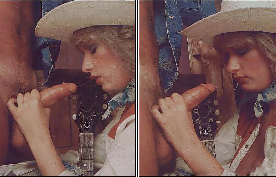 Blonde cowgirl pleasing her cowboy #15330965