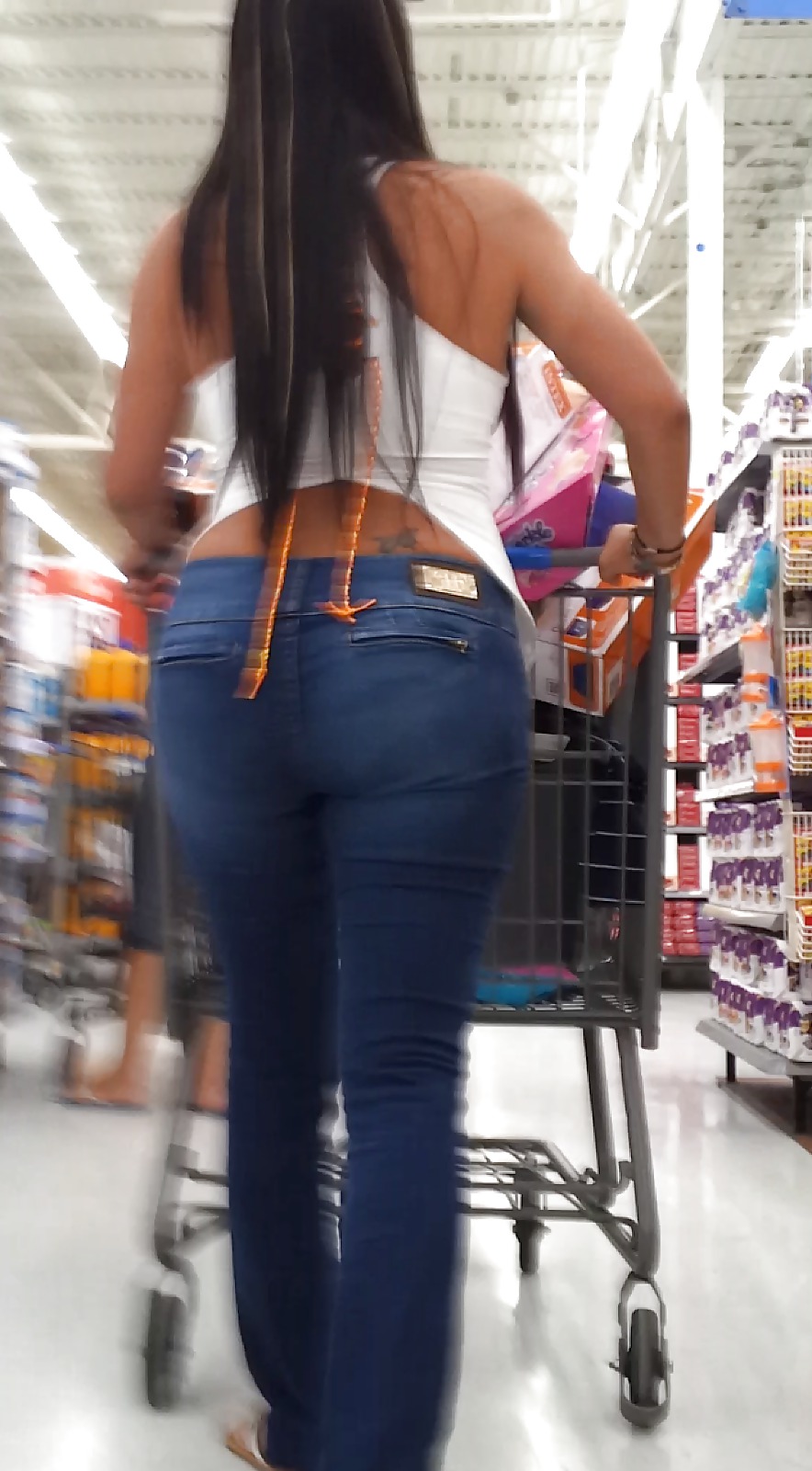 Hott latina milf tight body in jeans voyeur candid
 #19449850