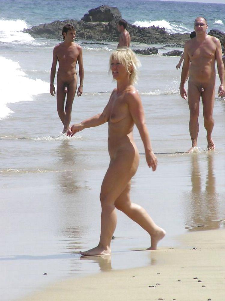 Mature at nudist beach #286826