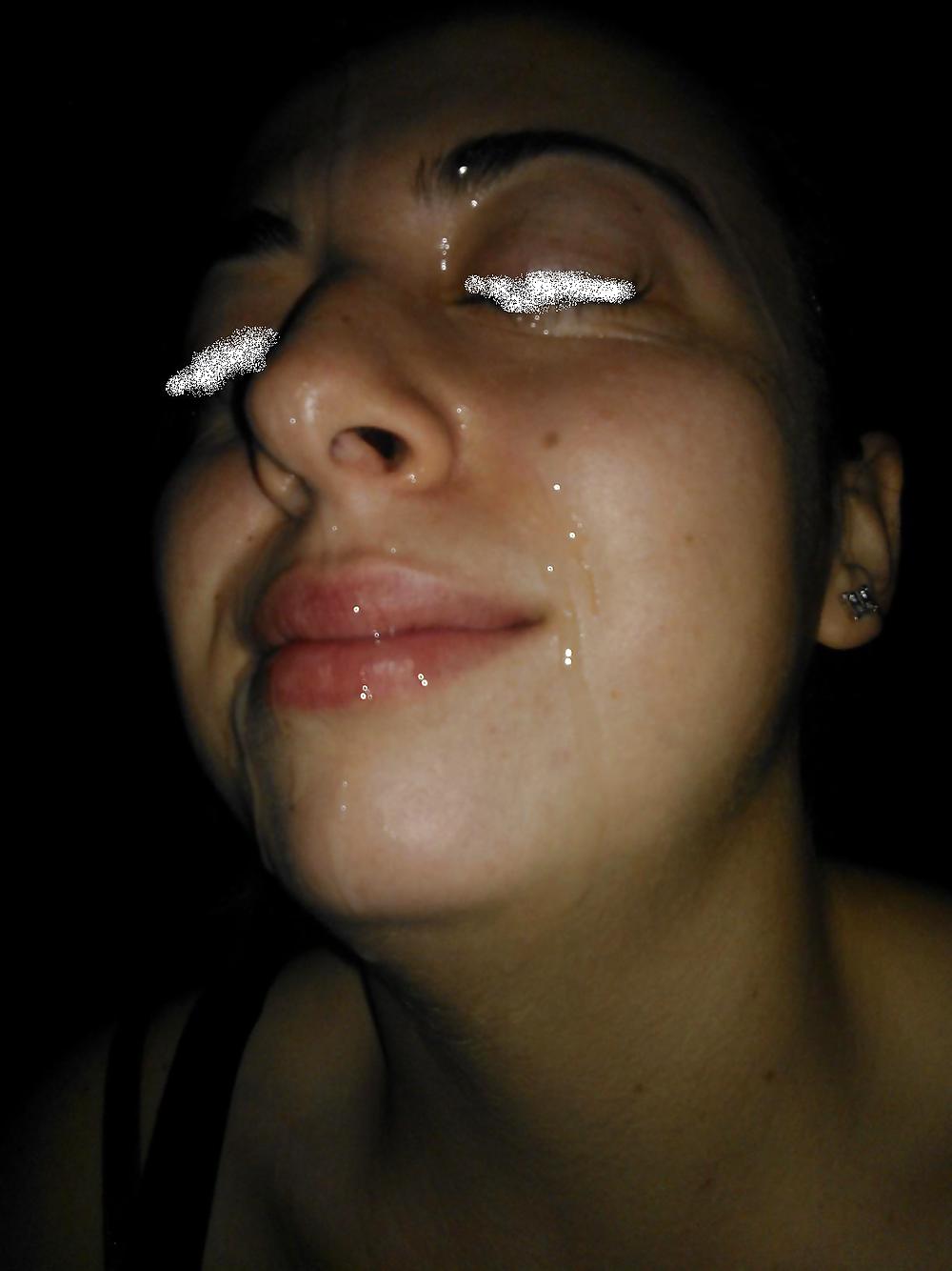 Hubby drenches my face #11283564