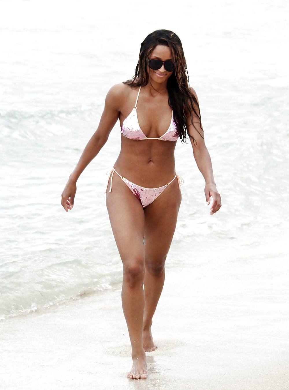 Ciara - nice booty shots in a bikini at Miami Beach #4712728