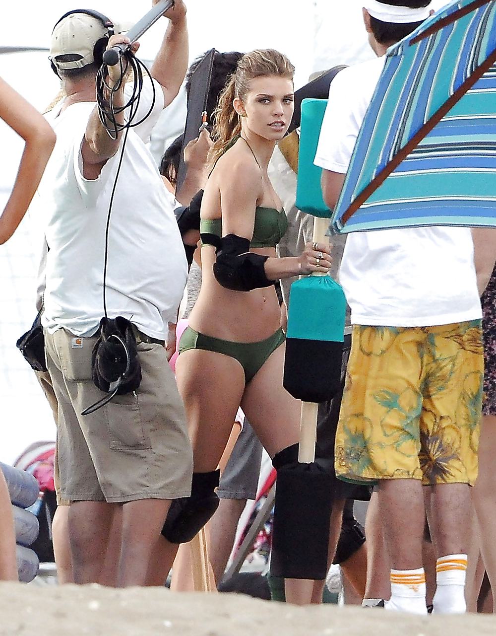 AnnaLynne McCord bikini on set of 90210 in LA #5103409