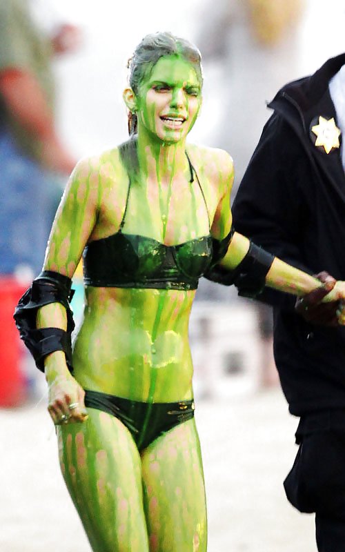 AnnaLynne McCord bikini on set of 90210 in LA #5103436