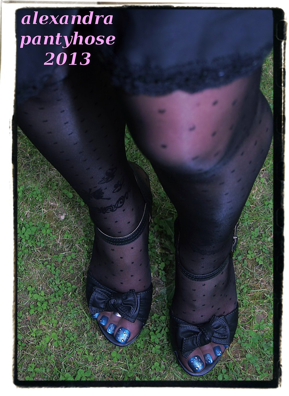 My legs and feet pantyhose  close up extreme #18178212