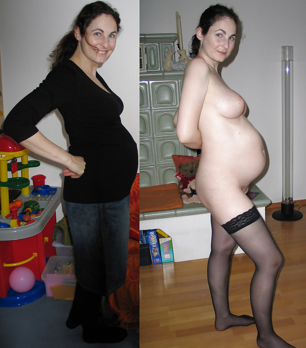 Amateurs embarazadas - vestidas y desvestidas 2
 #6223064