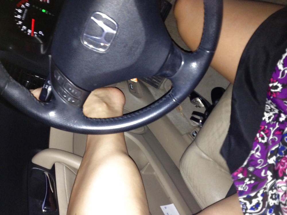 Sexy Feet Out For A Drive #15984873