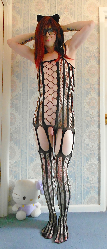 Kitty becomes a cat, Purrrrr.....fect in my Bodystocking #9203289