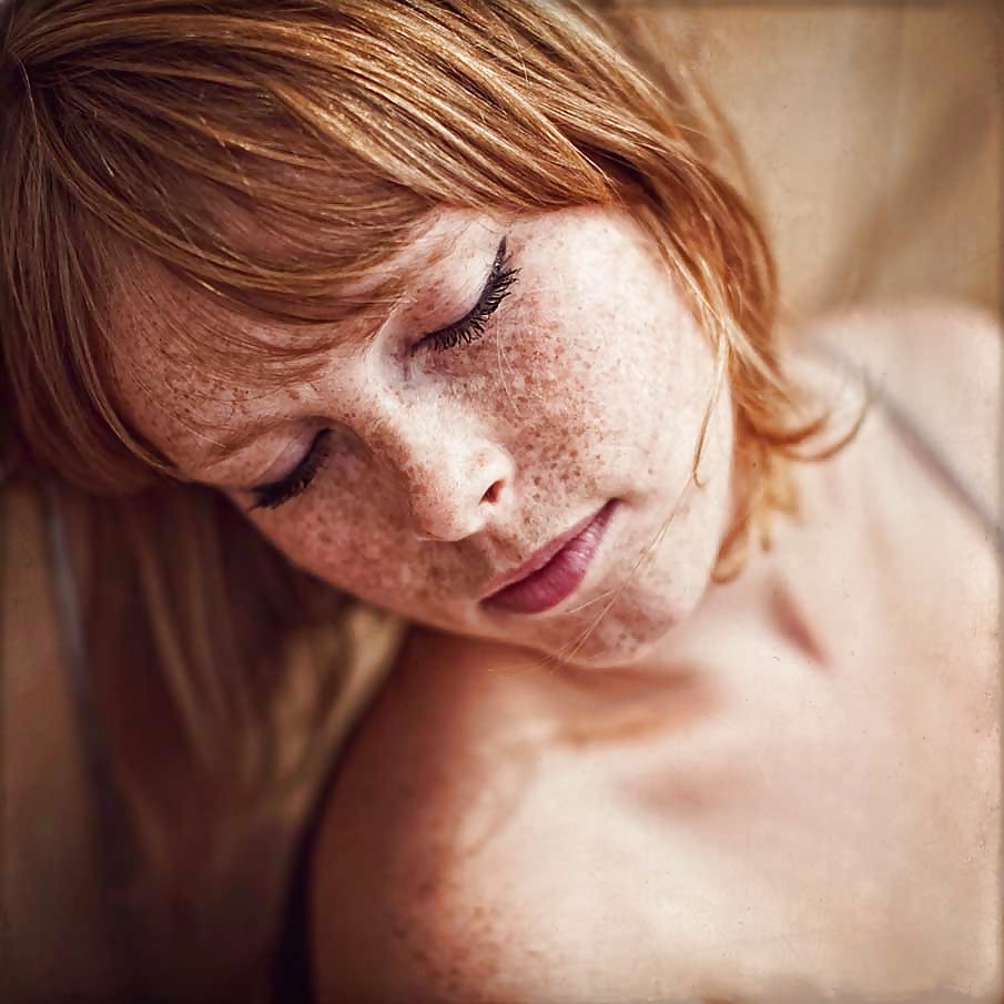 Cute freckled faces