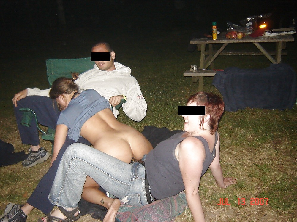 Foursome camping- strap on wife
 #7915771