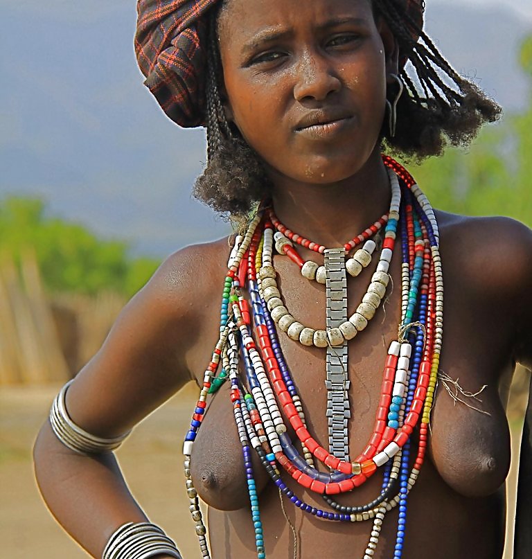 Die Schönheit Afrikas Traditionellen Stammes Mädchen #16671704