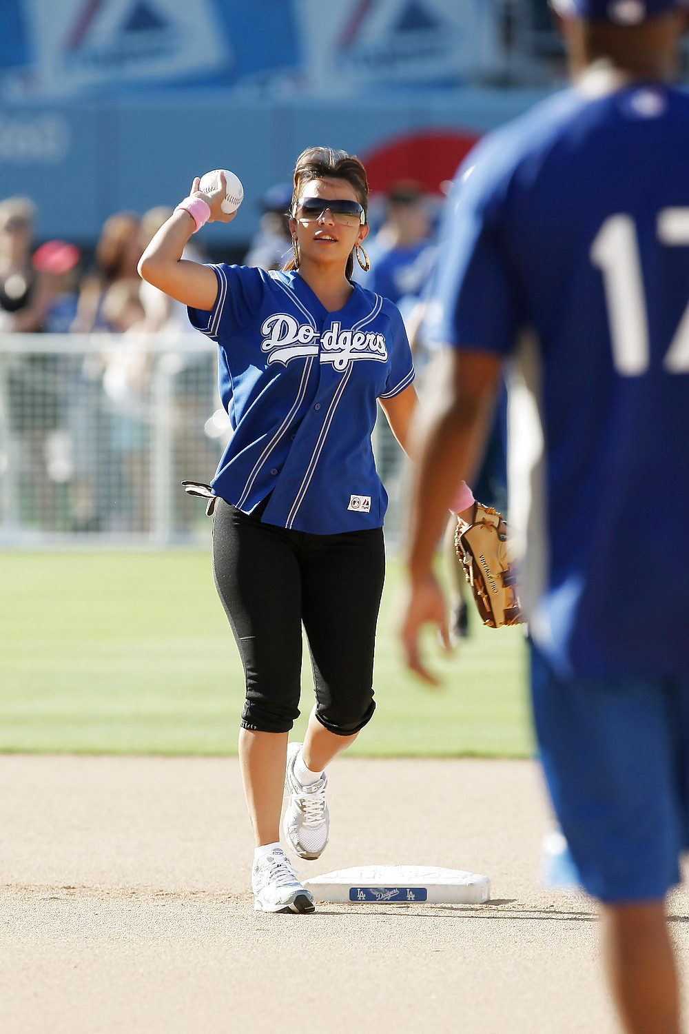 Vida Guerra 50th Anual Hollywd Star Game at Dodger Stadium #4965553