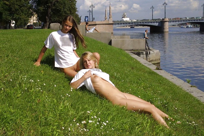 Girls By The River Nude On Street Vol 3. #3544614