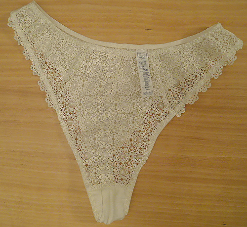 Panties from a friend - white, another set #3867041