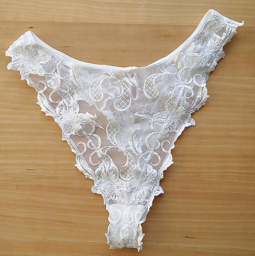 Panties from a friend - white, another set #3867066