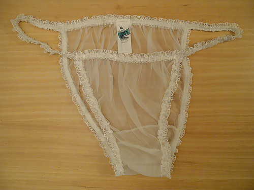 Panties from a friend - white, another set #3867098