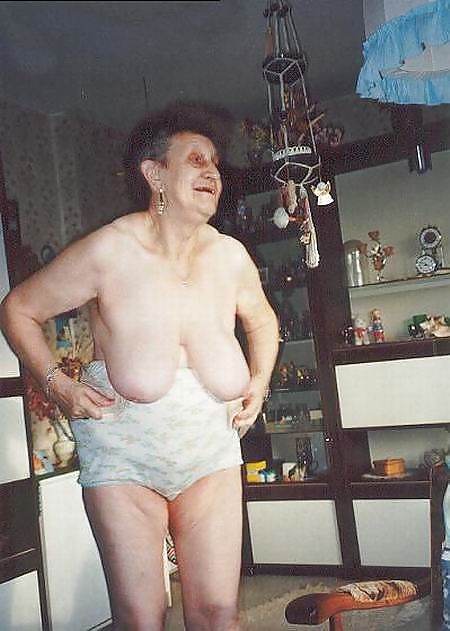 Grandma with saggy tits. #6848847