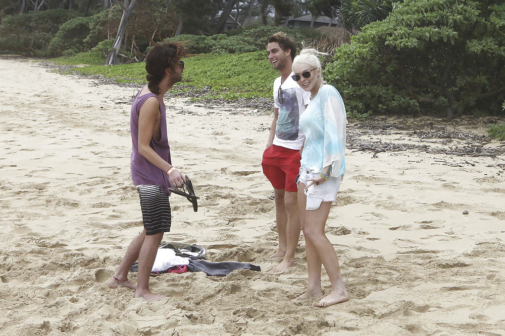 Lindsay Lohan - In Bikini at the beach in Hawaii #8564817