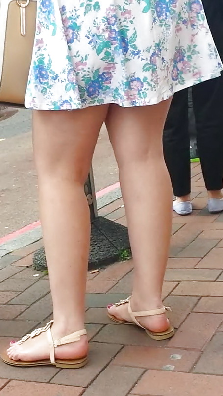 Taskmasters Travels 11: Teen in short dress on windy day #22671847