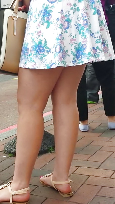 Taskmasters Travels 11: Teen in short dress on windy day #22671869