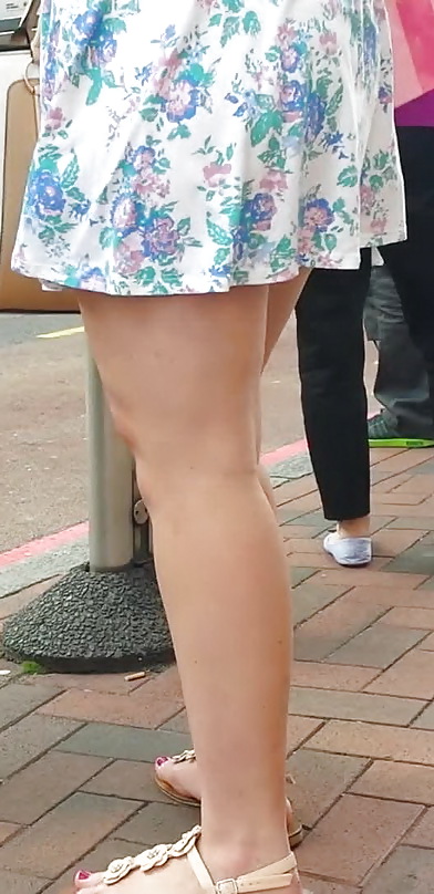 Taskmasters Travels 11: Teen in short dress on windy day #22671889