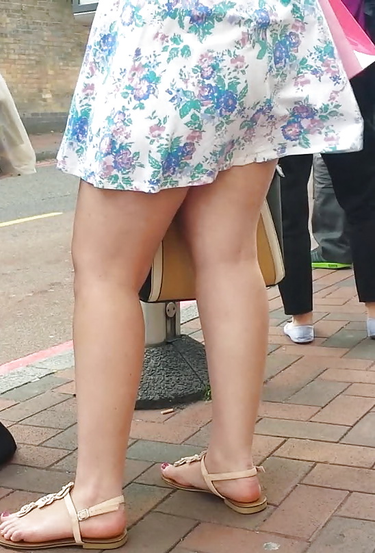 Taskmasters Travels 11: Teen in short dress on windy day #22671899