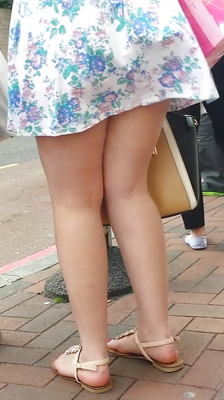 Taskmasters Travels 11: Teen in short dress on windy day #22671904