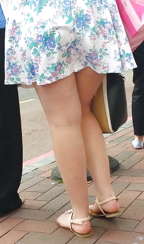 Taskmasters Travels 11: Teen in short dress on windy day #22671911