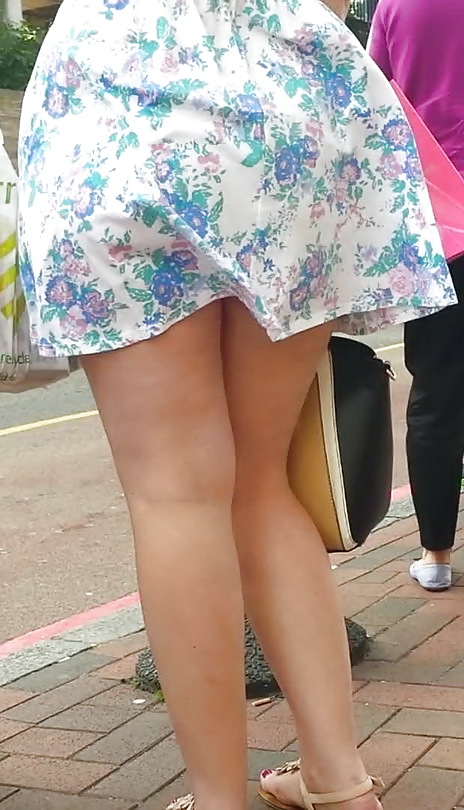 Taskmasters Travels 11: Teen in short dress on windy day #22671926