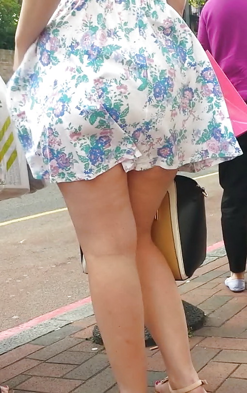 Taskmasters Travels 11: Teen in short dress on windy day #22671928