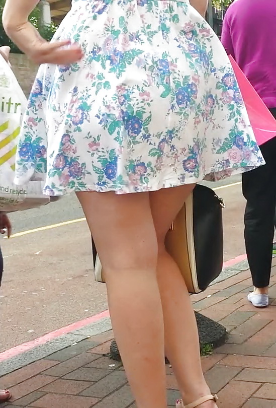 Taskmasters Travels 11: Teen in short dress on windy day #22671930