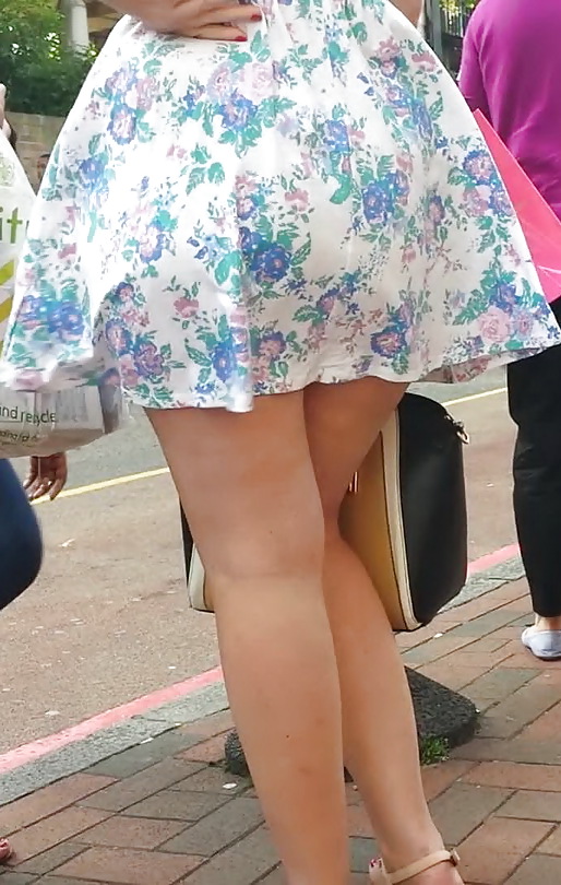 Taskmasters Travels 11: Teen in short dress on windy day #22671932