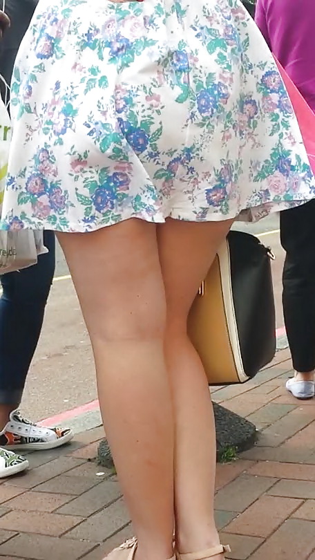 Taskmasters Travels 11: Teen in short dress on windy day #22671940