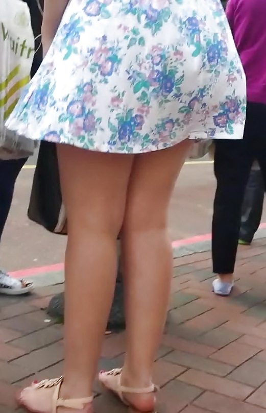 Taskmasters Travels 11: Teen in short dress on windy day #22671999