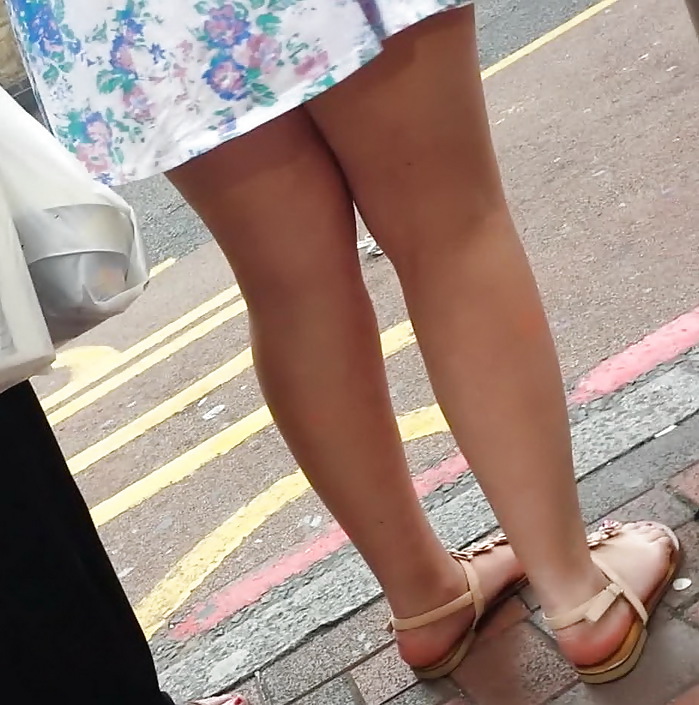 Taskmasters Travels 11: Teen in short dress on windy day #22672061