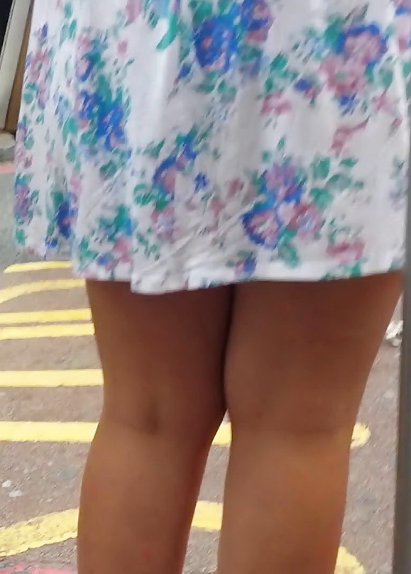 Taskmasters Travels 11: Teen in short dress on windy day #22672075