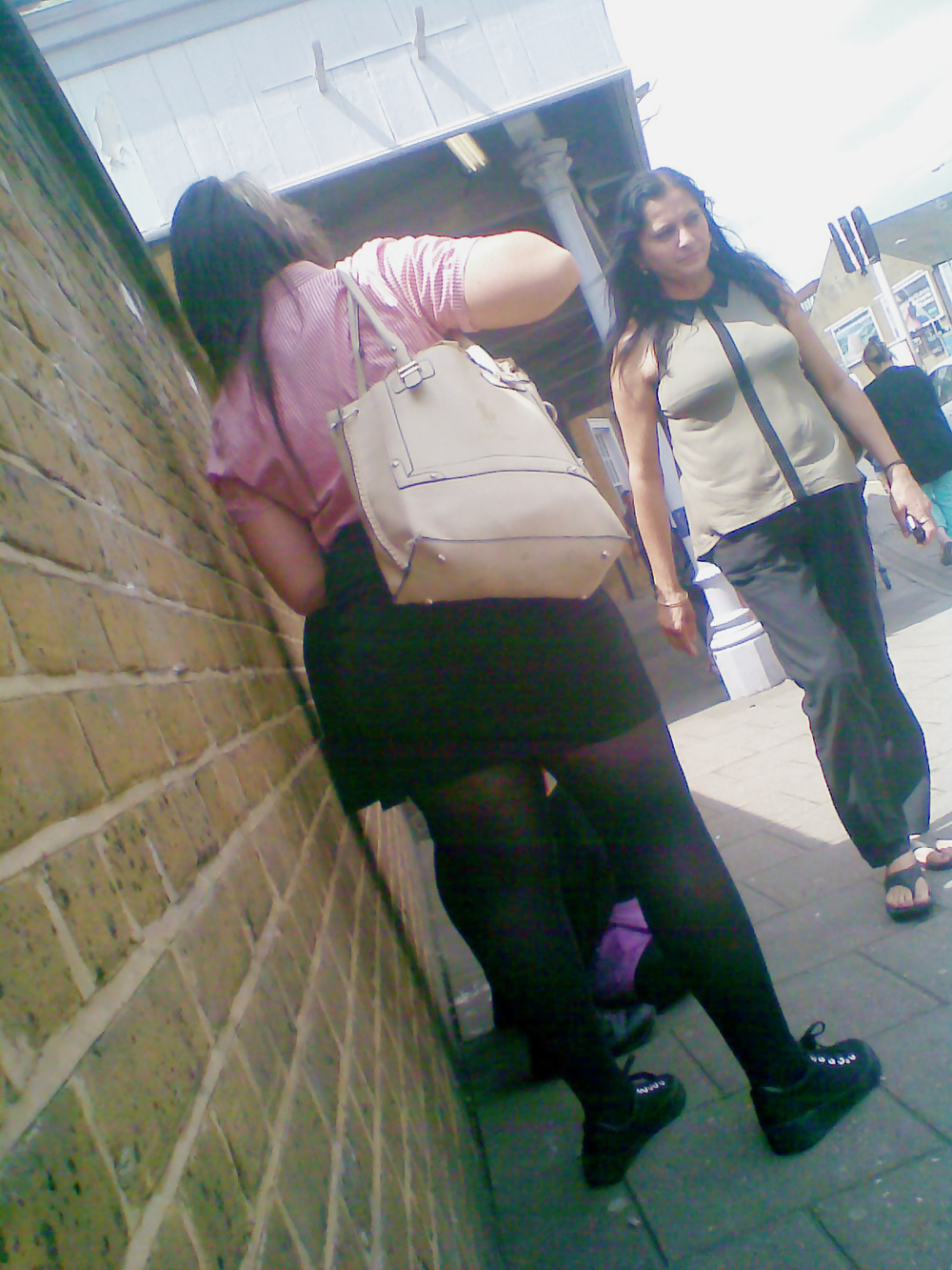 Schoolgirl with big ass in tight skirt #16284595
