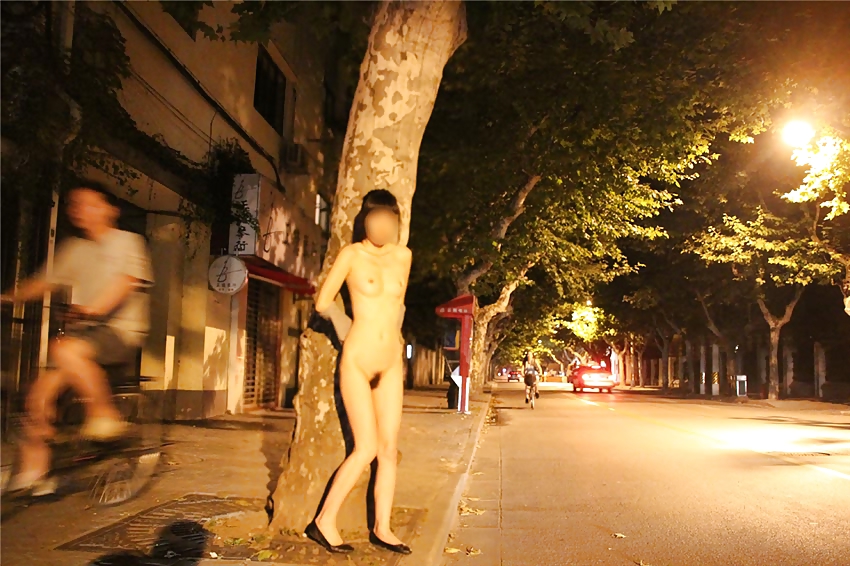 Ragazza cinese nuda in pubblico
 #22734559