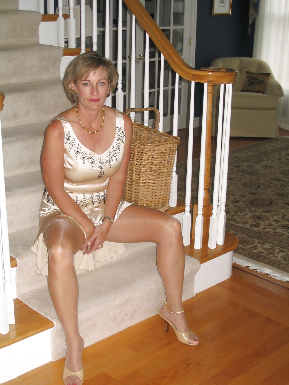 Blonde Mature Wife Shows Off In Front Of Her Husband #21384754