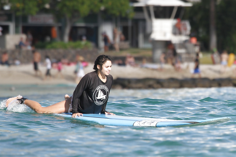 Vanessa Hudgens in Bikini Surfing in a Bikini #2595861