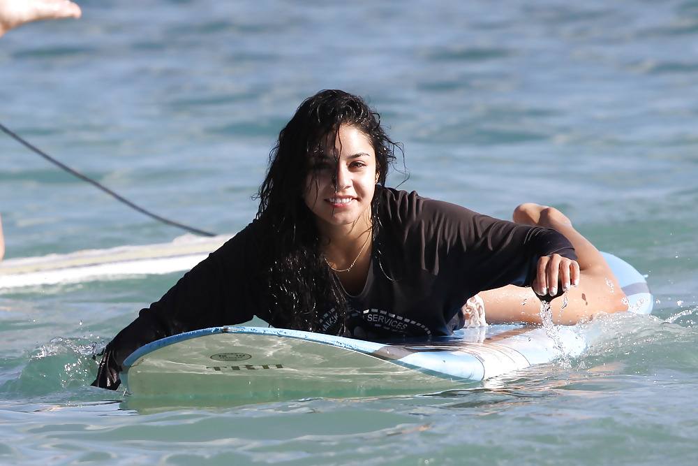 Vanessa Hudgens in Bikini Surfing in a Bikini #2595897
