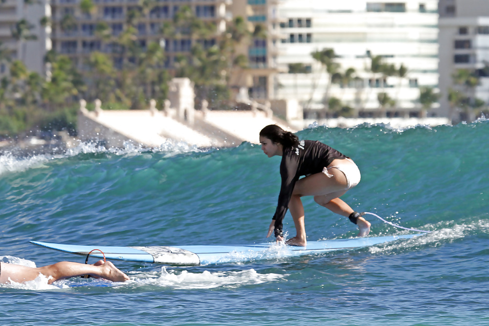 Vanessa Hudgens in Bikini Surfing in a Bikini #2595936