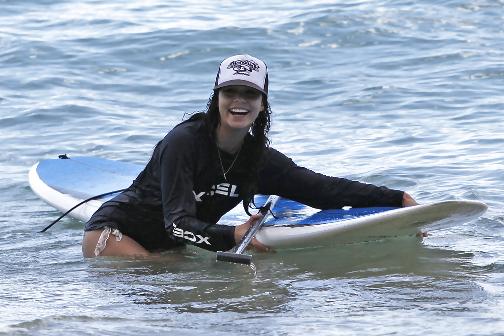 Vanessa Hudgens in Bikini Surfing in a Bikini #2595990