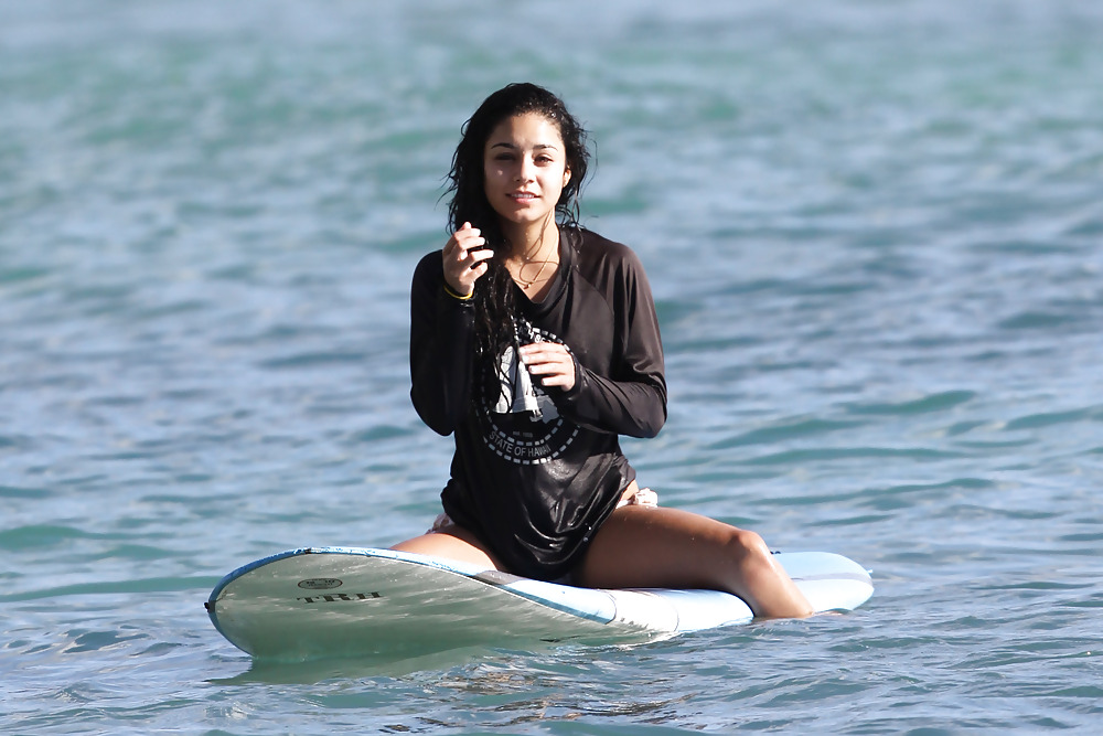 Vanessa Hudgens in Bikini Surfing in a Bikini #2596043